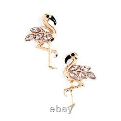 Kate Spade Bird's The Word Flamingo Earrings NWT Rose Gold Witty Plumy Bird