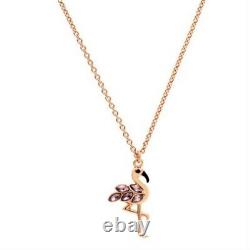 Kate Spade Flamingo Necklace NWT Birds the Word Witty Crystal Plumy Fun