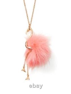 Kate Spade Flamingo Necklace NWT Whimsical Witty One of A Kind Chic