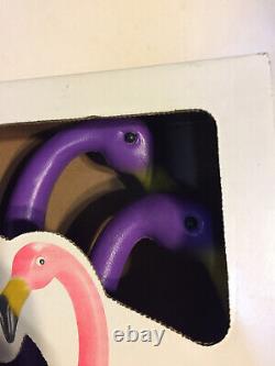 Lot 8 Flamingos Yard Decorations Don Featherstone Plus others Purple Blue Pink