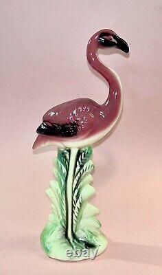 MCM California Pottery Pink Flamingo Figurine 1940s