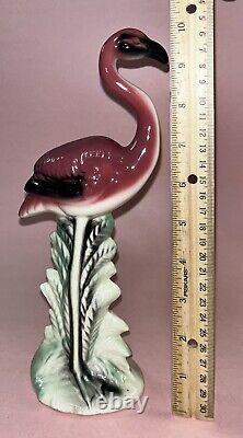 MCM California Pottery Pink Flamingo Figurine 1940s