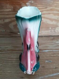 Maddux of California 1950's Double FLAMINGO Vase Florida