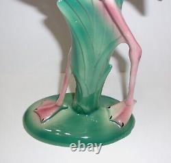 Maddux of California Pottery Pink Flamingo Standing 11.75 Tall Figurine No Dmg