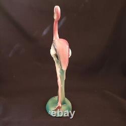 Maddux of California Pottery Pink Flamingo Standing 11.75 Tall Figurine READ