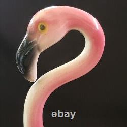 Maddux of California Pottery Pink Flamingo Standing 11.75 Tall Figurine READ