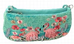 Mary Frances Flirty Flamingos Crossbody