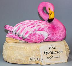 Memorial Urn Human Ashes Bird Cremation Statue Flamingo Burial Keepsake Outdoor
