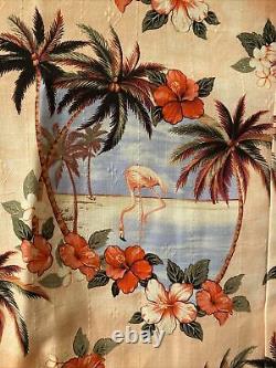 NEW Camp Shirt Flamingo? Birds Pink Florida TOMMY BAHAMA Small S Mens SILK NWT