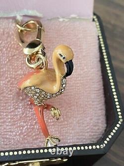NWT Juicy Couture coral Flamingo with enamel and crystals. Standing in one foot