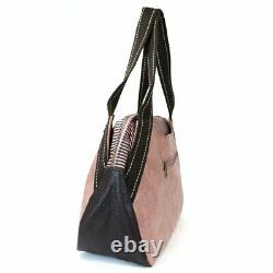 New Chala Bowling Tote Large Shoulder Bag Rose Pink Pleather gift PELICAN Bird