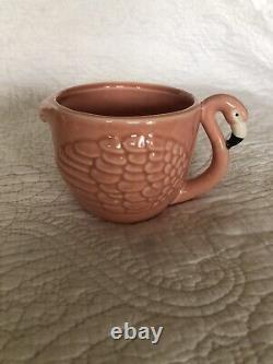 New Spring Mauve Pink Flamingo Bird Shaped 3D Coffee Mug Cup Ceramic