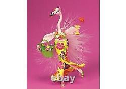 PINK FLAMINGO FLIRTY FEATHERS ORNAMENT BIRD OF PARADISE (TAG and BOX)