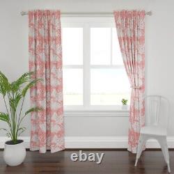 Paradise Jungle Flamingo Leaves Birds 50 Wide Curtain Panel by Roostery