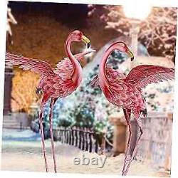 Pink Flamingo Yard Decorations, Tall Birds Garden Statues and Sculptures
