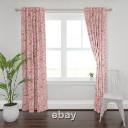 Pink Painted Flamingo Tropical Beach Summer 50 Wide Curtain Panel by Roostery