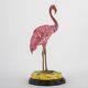 Porcelain Flamingo Bird Figurine Pink & Red-17''h