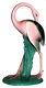 Rare1940s Will-george10 Inch Tall Preening Flamingo California Pottery