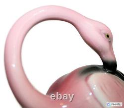 RARE1940s Will-George10 Inch Tall PREENING Flamingo California Pottery