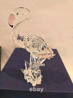 RETIRED SWAROVSKI CRYSTAL FLAMINGO #289733 -Perfect Cond. Boxed