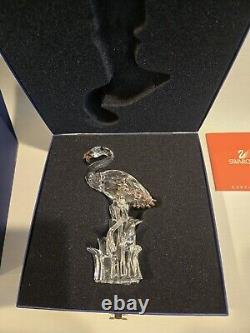 RETIRED SWAROVSKI CRYSTAL FLAMINGO #289733 -Perfect Cond. Boxed