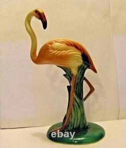 Rare Vintage Will George 8 Pink Flamingo Looking Back Over Shoulder Figurine