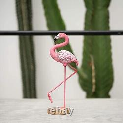 Resin Pink Flamingo Ornaments Figurine Statue Showpiece for Home Decor Gift Item