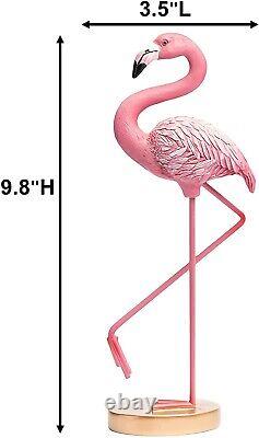 Resin Pink Flamingo Ornaments Figurine Statue Showpiece for Home Decor Gift Item