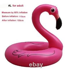 Rooxin Flamingo Inflatable Swimming Ring for Adult Baby Floating Ring Pool Beach