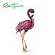 Silver Brooch For Women Pure 925 Sterling Silver Rose Gold Color Flamingo Bird A