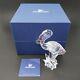 Swarovski Austrian Crystal Pink Flamingo Retired Figurine With Box/certificate