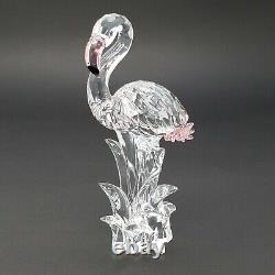 Swarovski Austrian Crystal Pink Flamingo Retired Figurine With Box/Certificate