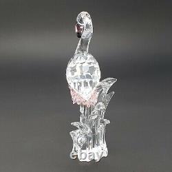 Swarovski Austrian Crystal Pink Flamingo Retired Figurine With Box/Certificate