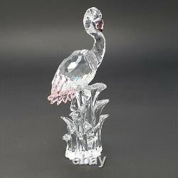 Swarovski Austrian Crystal Pink Flamingo Retired Figurine With Box/Certificate