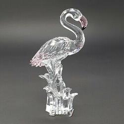 Swarovski Austrian Crystal Pink Flamingo Retired Figurine With Box/Certificate