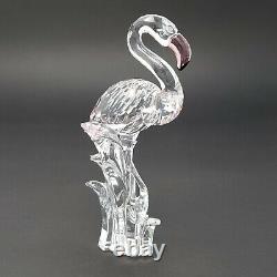 Swarovski Austrian Crystal Pink Flamingo Retired Figurine With Box/Certificate