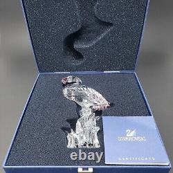 Swarovski Austrian Crystal Pink Flamingo Retired Figurine With Box/Certificate