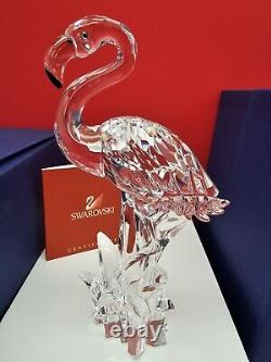 Swarovski- Flamingo 289733 with Pink Beak and Feathers, Original Box