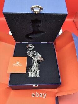 Swarovski- Flamingo 289733 with Pink Beak and Feathers, Original Box