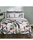 Ted Baker Pistachio Border Gray Withpink Flamingos /bird Full/queen Comforter Set
