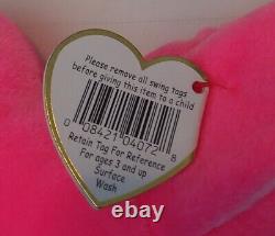 TY Beanie Baby Flamingo Pink Wading Bird 1995 Pristine Original Child Friendly