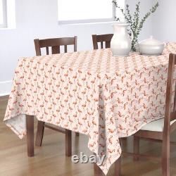 Tablecloth Birds Tropical Fowl Coastal Lily Beach Cotton Sateen