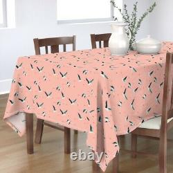 Tablecloth Flamingo Coastal Designed Bird Cotton Sateen