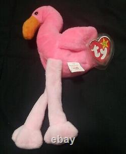 Ty Beanie Baby Pinky the Flamingo 1995 -Original