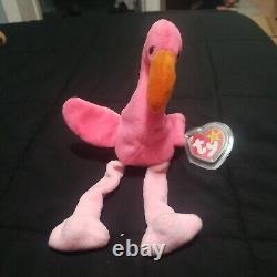 Ty Beanie Baby Pinky the Flamingo 1995 -Original