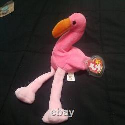 Ty Beanie Baby Pinky the Flamingo 1995 -Original