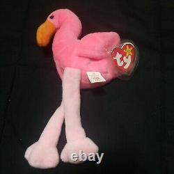 Ty Beanie Baby Pinky the Flamingo 1995 -Original