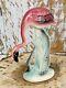 Vtg Mid-century Mcm Art Deco Style Pink Flamingo Ceramic Figurine 40s 50s Euc