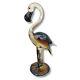 V. Nason Murano Art Glass 18.5 Flamingo Sculpture Italy Hollywood Regency