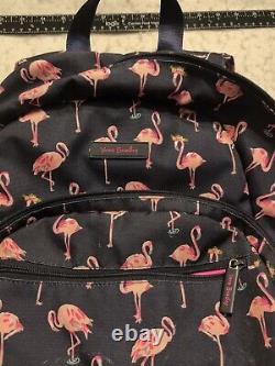 Vera Bradley Flamingo Fiesta Lighten Up Compact Essential Backpack Pink/Black